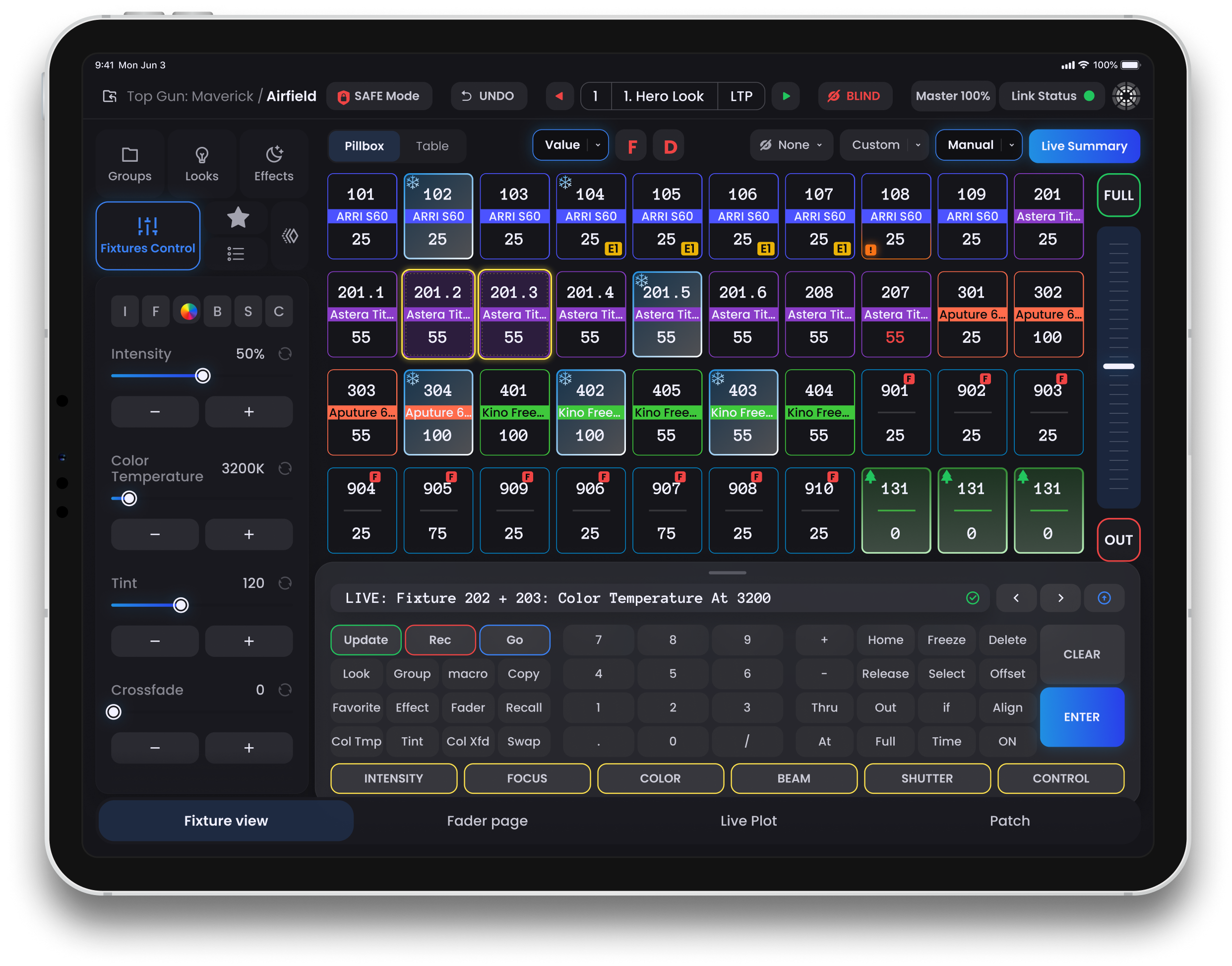 Blackout Lighting Console