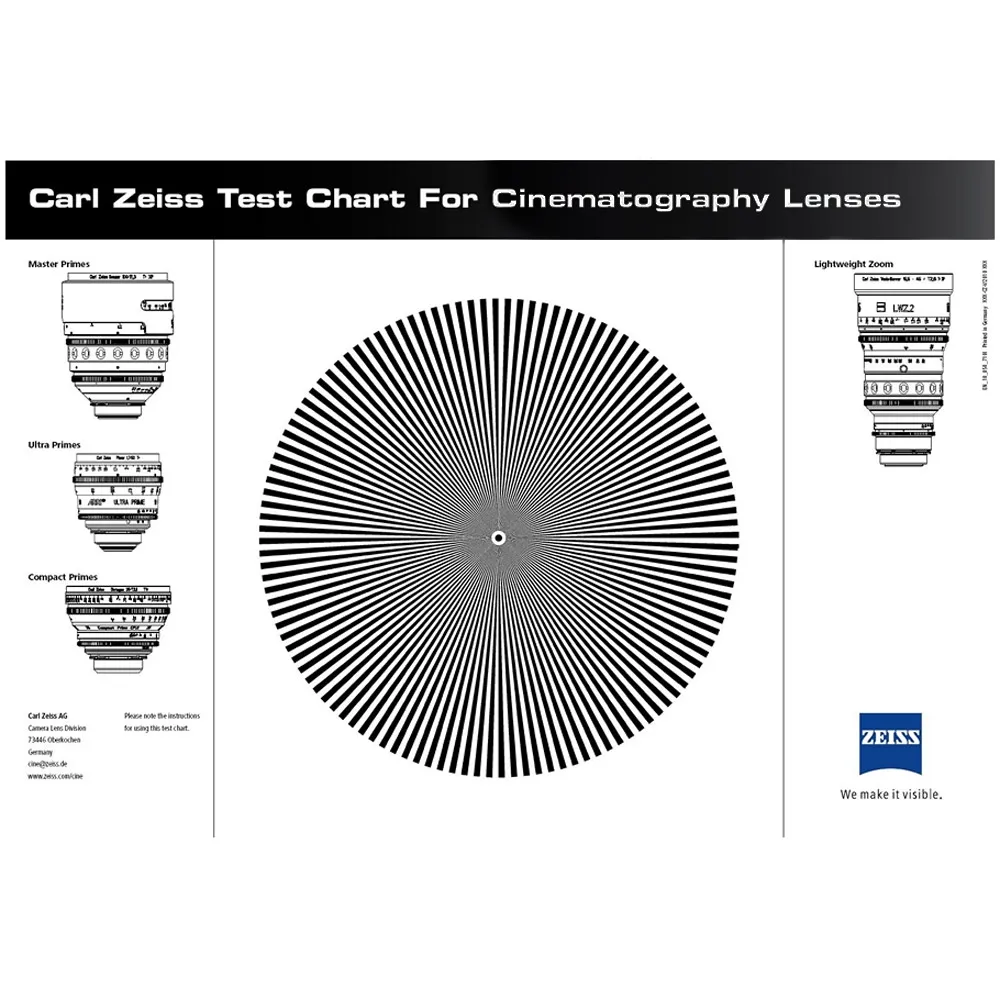Zeiss Siemens Star Test Chart